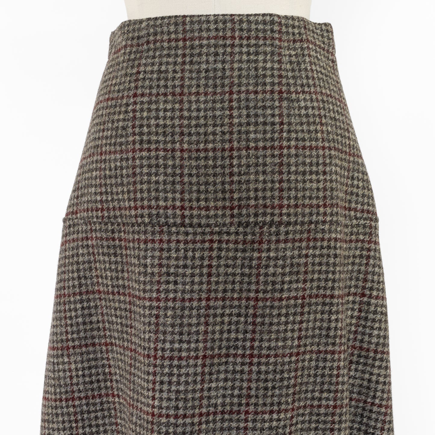 SARAHWEAR MOON BRITISH TWEED HIGH WAIST FLARE SKIRT