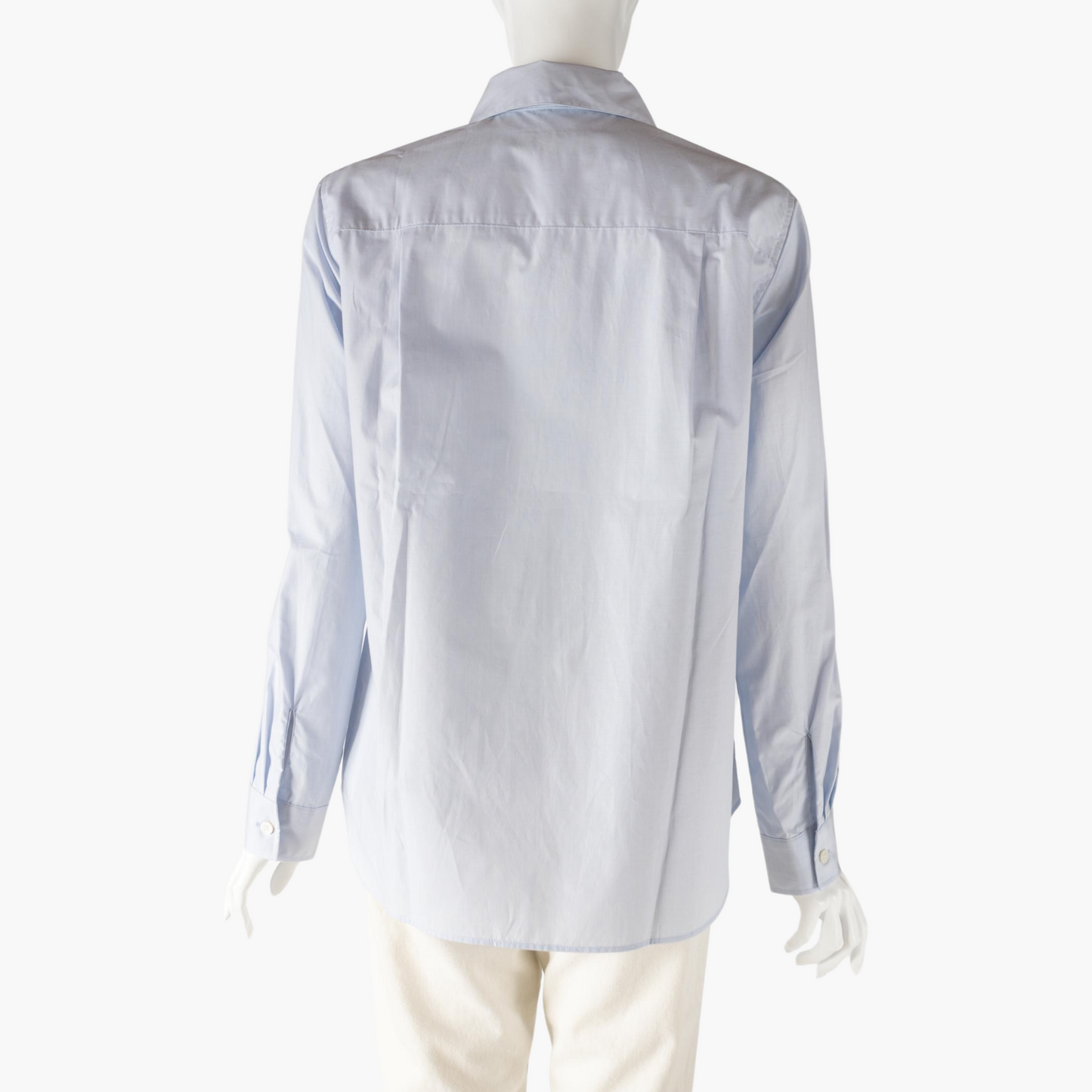 SARAHWEAR <Sophia>COTTON HIGH COUNT POPLIN ROUND COLLAR BLOUSE