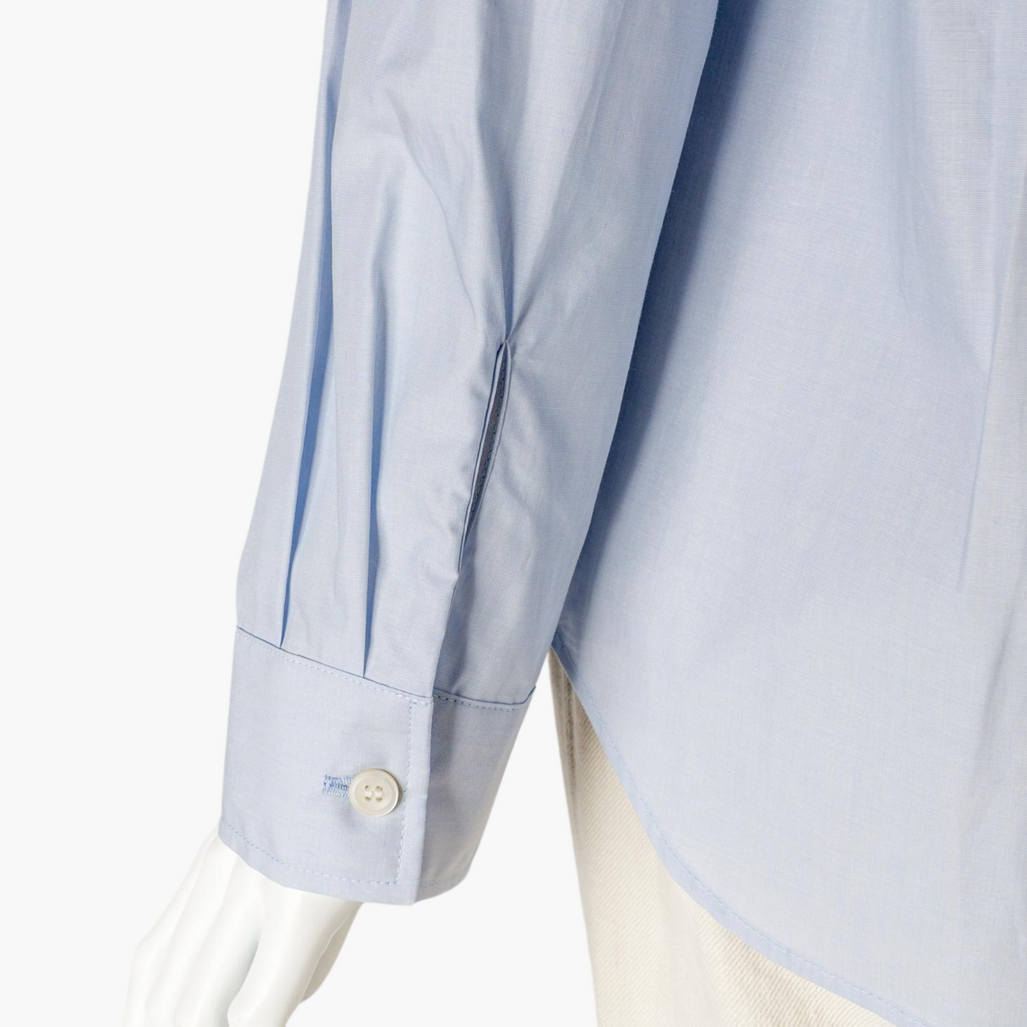SARAHWEAR <Sophia>COTTON HIGH COUNT POPLIN ROUND COLLAR BLOUSE