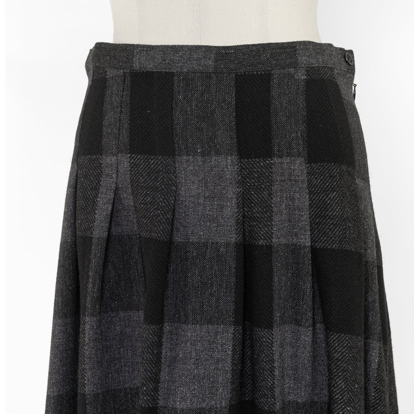 SARAHWEAR BLOCK CHECK TUCK SKIRT
