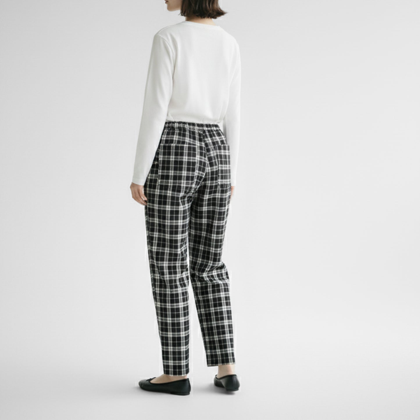 25AW SARAHWEAR <Narumu>ウーステッドタータンテーパードパンツ C30589