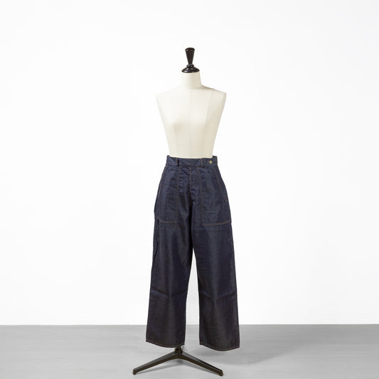 25SS SARAHWEAR インディゴコットンテンセルツイルランチパンツ