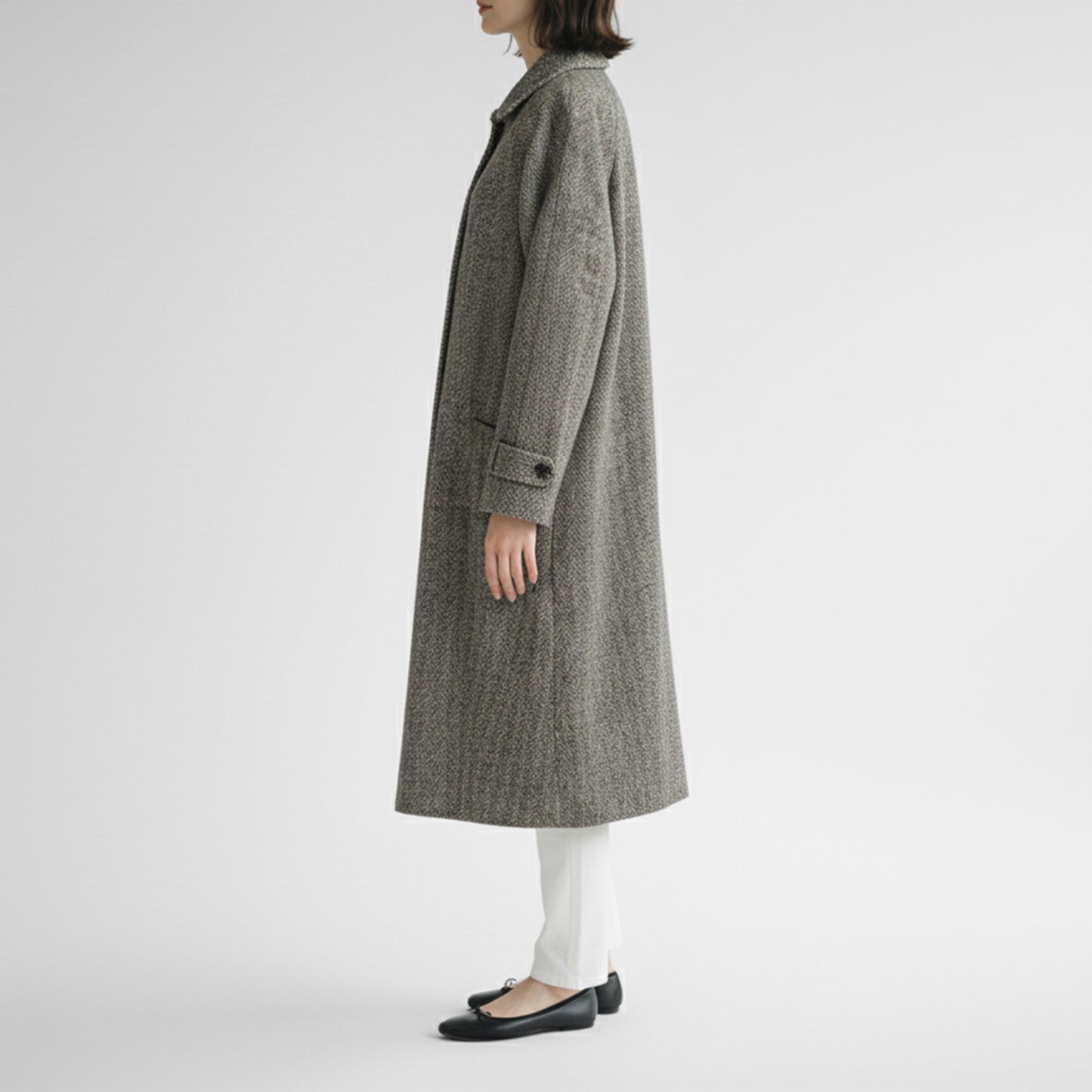 25AW SARAHWEAR <Lila>ミックスヘリンボーンバルマカンコート C60255