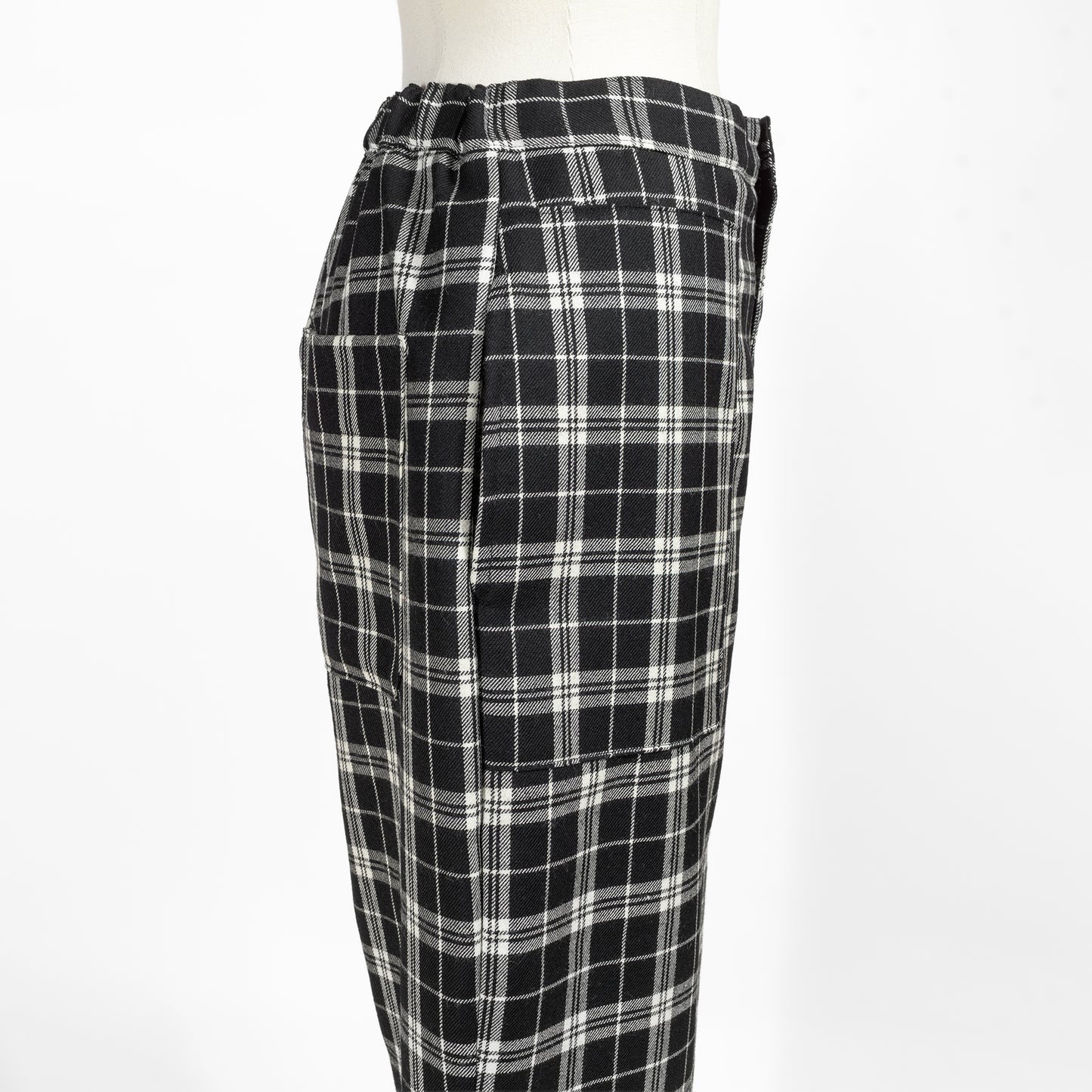 25AW SARAHWEAR <Narumu>ウーステッドタータンテーパードパンツ C30589
