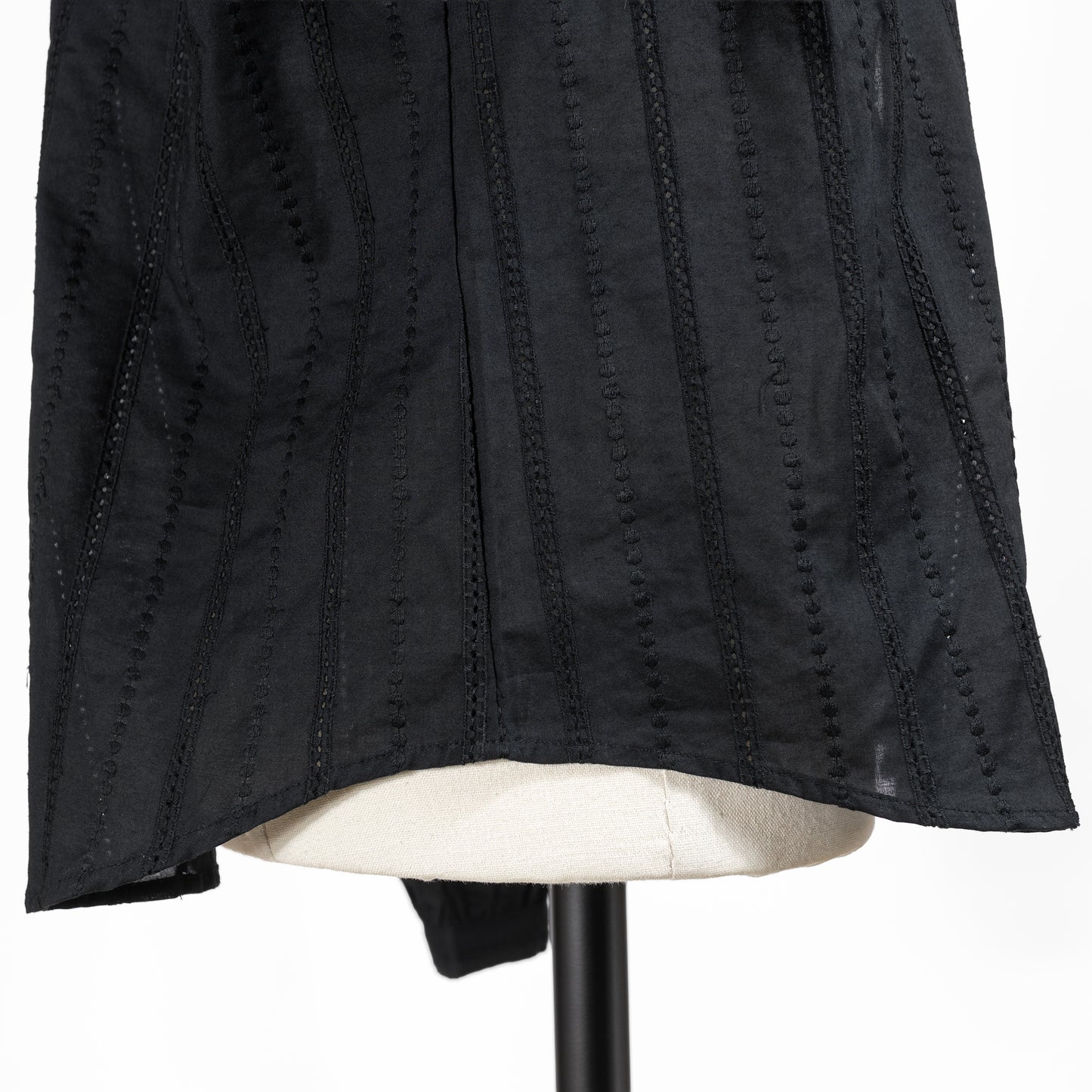 25AW SARAHWEAR <Sumire>エンブロイダリー肩ギャザーブラウス ストライプ C53052