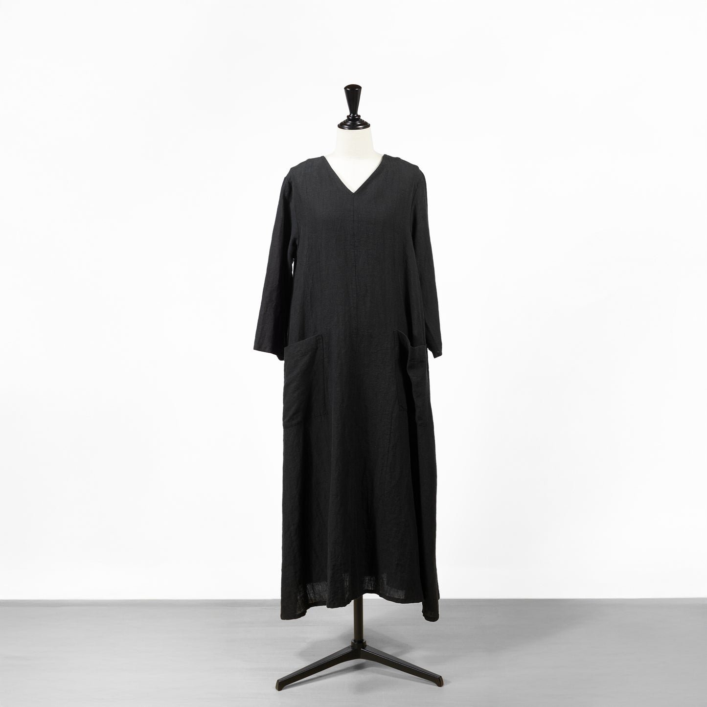 25SS SARAHWEAR ベルギーリネンVネックドレス