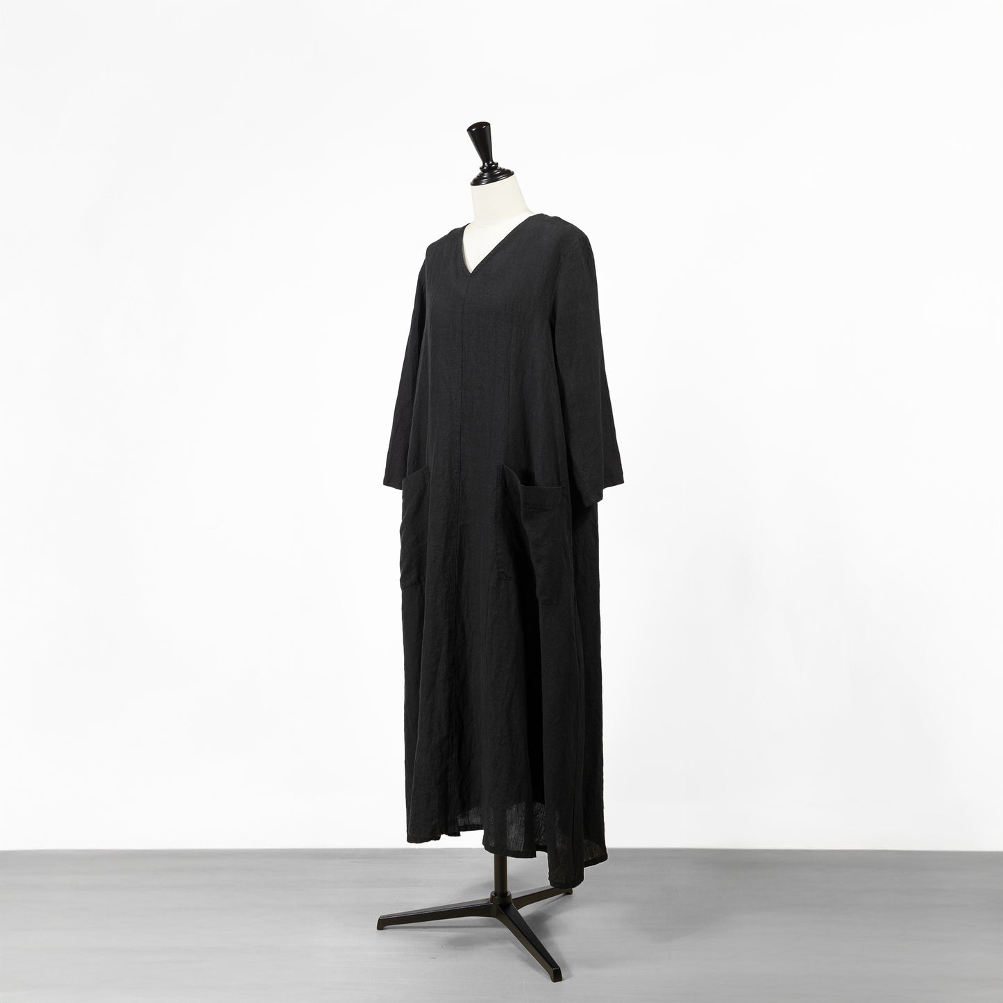 25SS SARAHWEAR ベルギーリネンVネックドレス