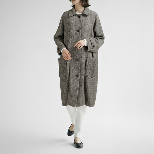25AW SARAHWEAR <Lila>ミックスヘリンボーンバルマカンコート C60255