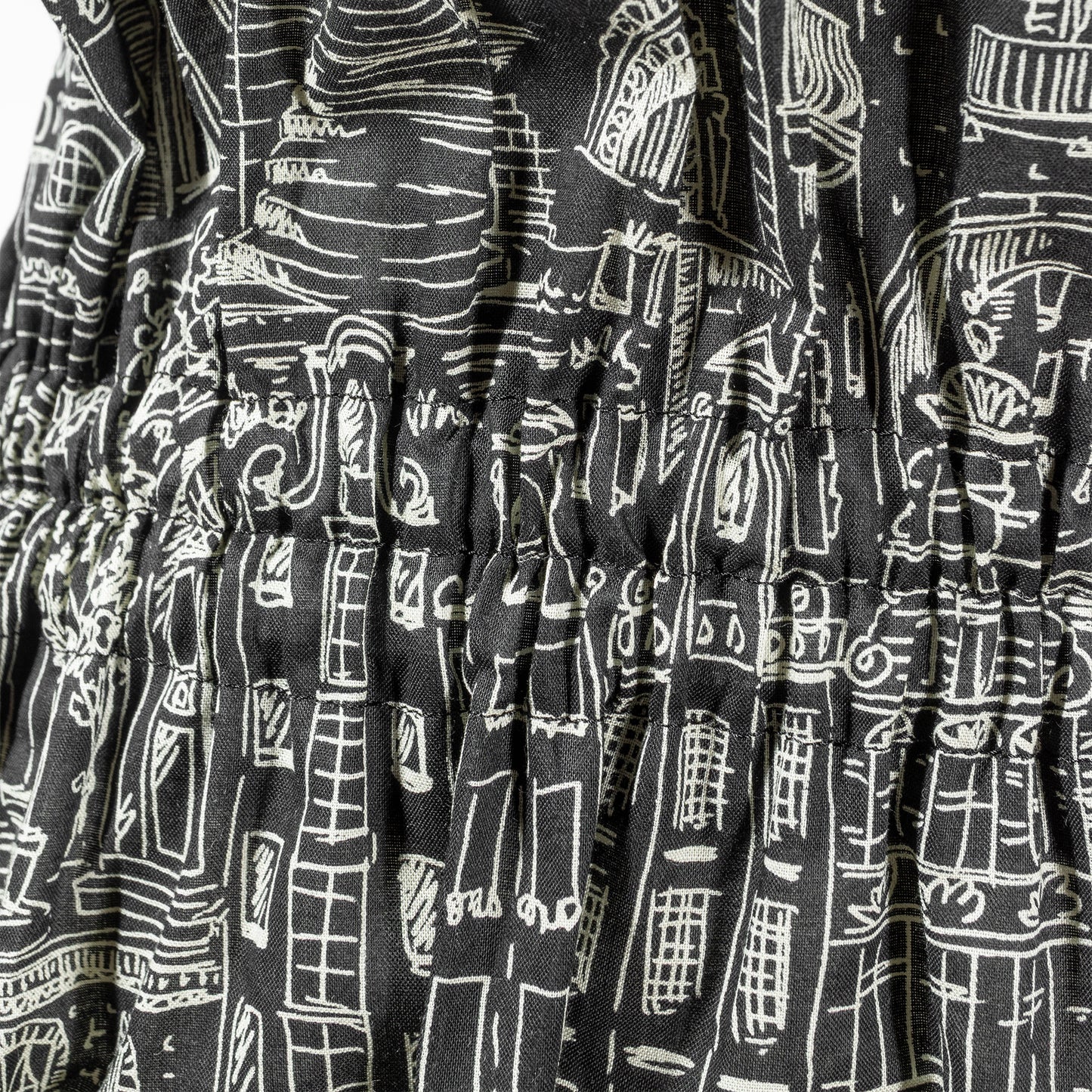 25SS SARAHWEAR ストレッチプリントマルシェドレス