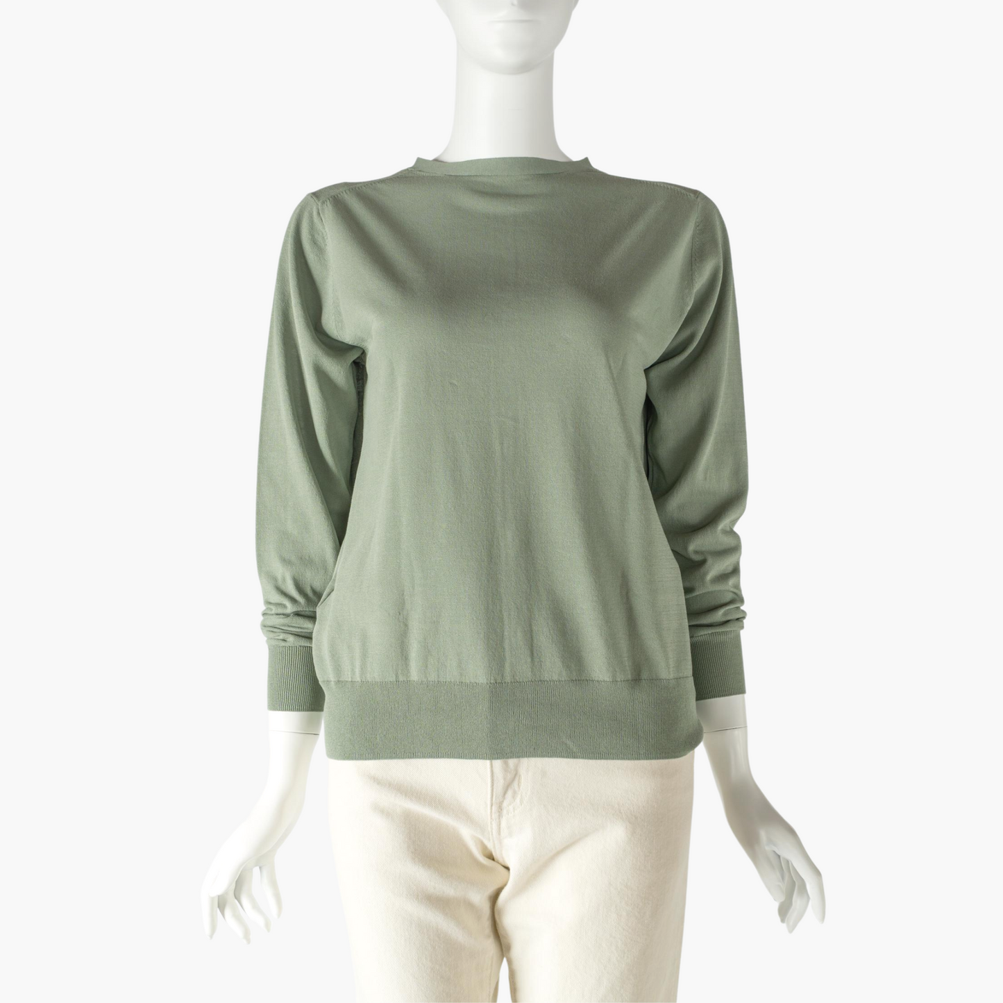 STAMP AND DIARY COOL COTTON STANDARD 2WAY CREW NECK CARDIGAN