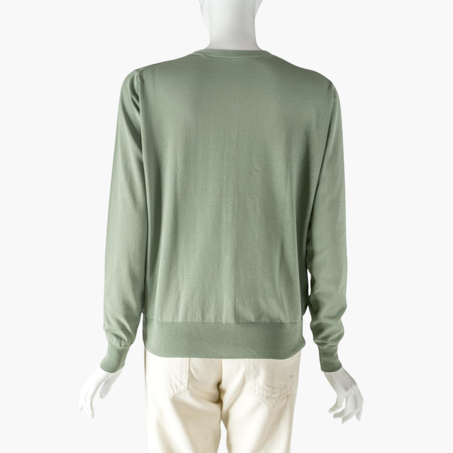 STAMP AND DIARY COOL COTTON STANDARD 2WAY CREW NECK CARDIGAN