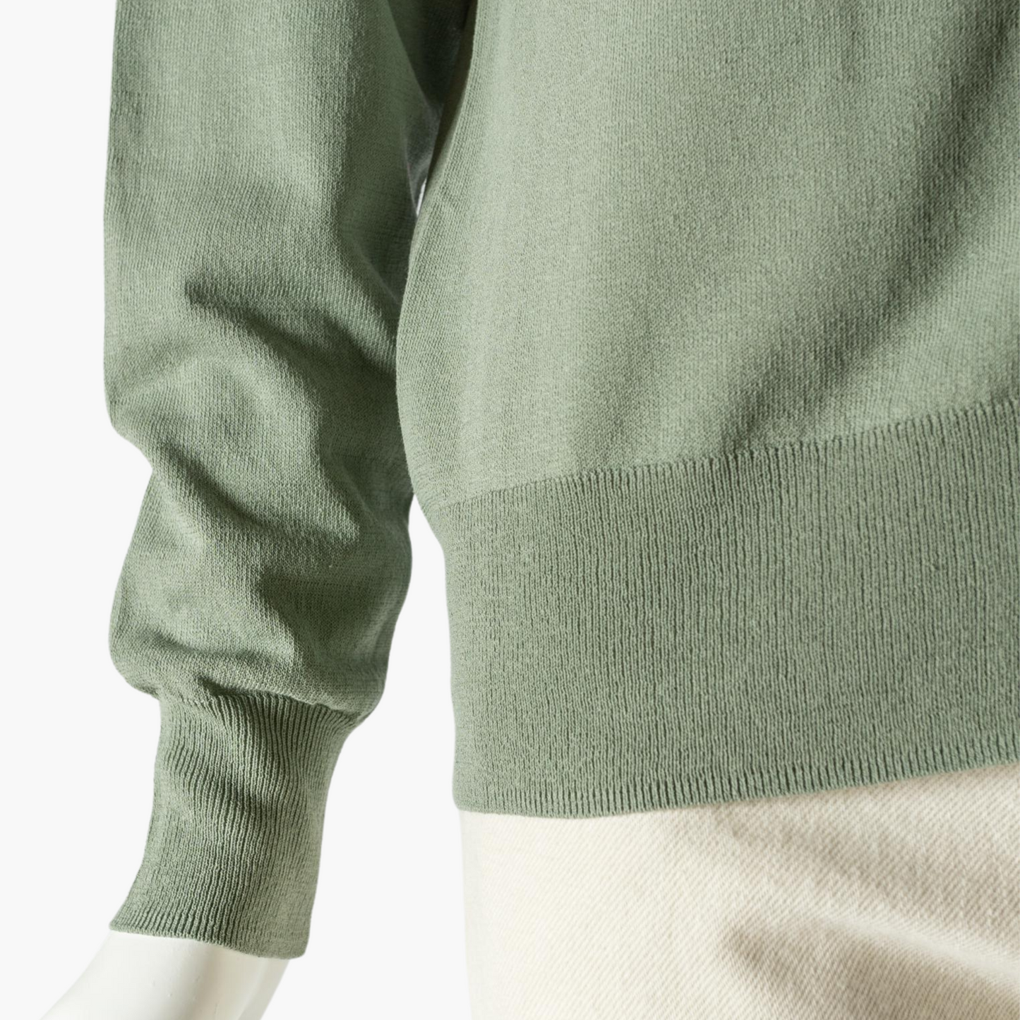 STAMP AND DIARY COOL COTTON STANDARD 2WAY CREW NECK CARDIGAN