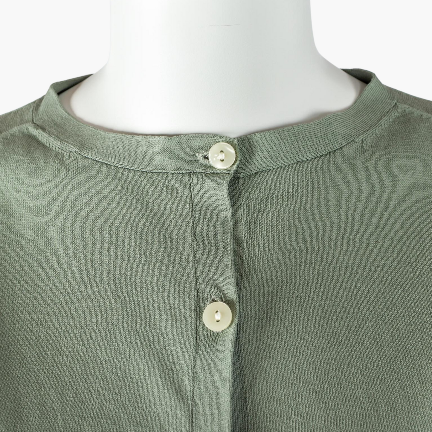 STAMP AND DIARY COOL COTTON STANDARD 2WAY CREW NECK CARDIGAN
