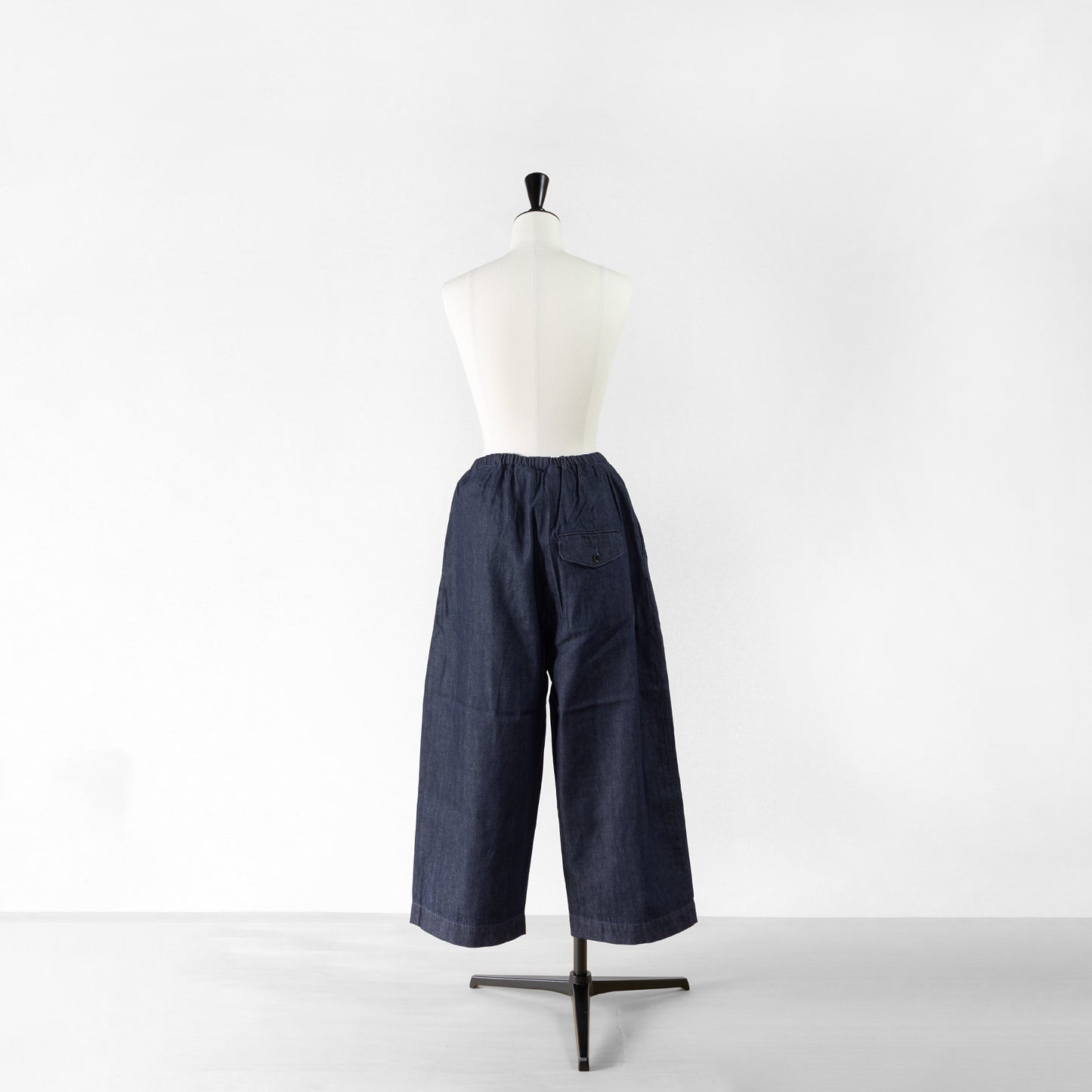 STAMP AND DIARY WAIST TUCK DENIM WIDE PANTS 91cm