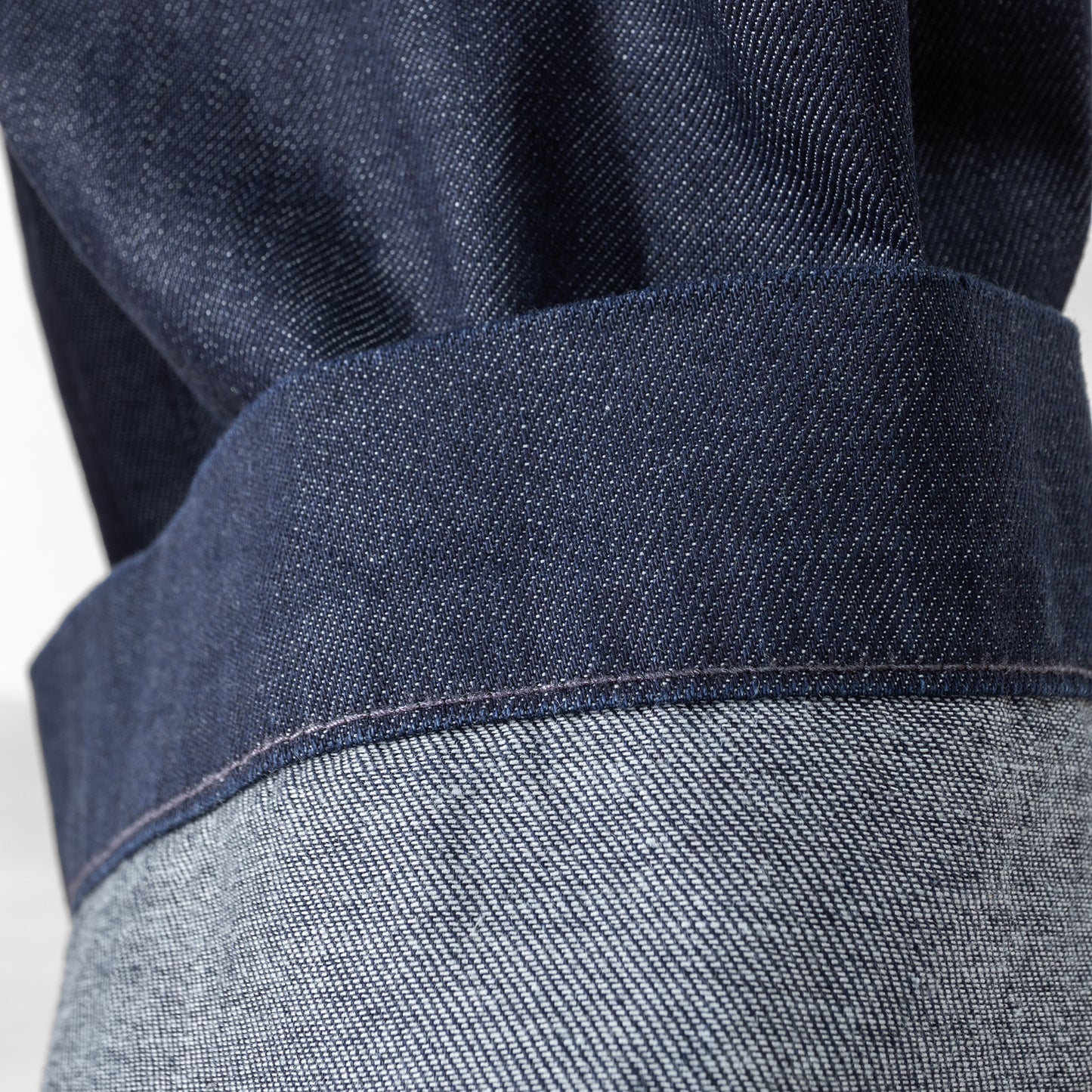 STAMP AND DIARY WAIST TUCK DENIM WIDE PANTS 91cm