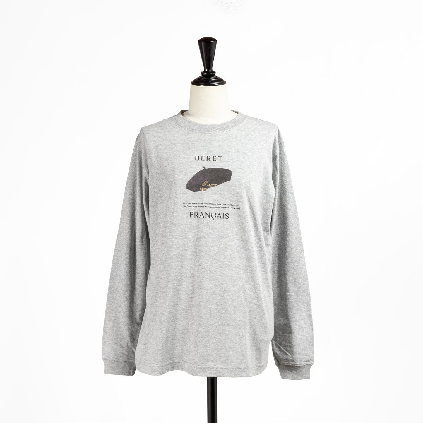 25AW ANGE IN DISGUISE プリントロングスリーブTシャツ グレー