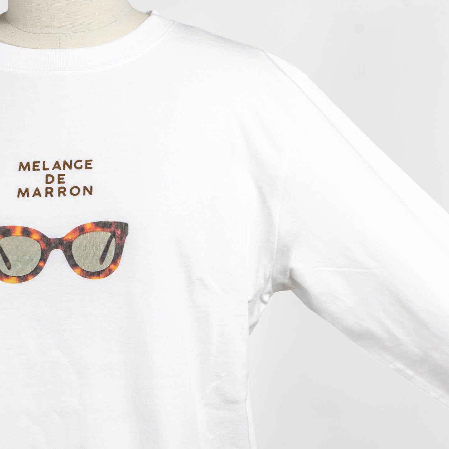 25AW ANGE IN DISGUISE プリントロングスリーブTシャツ ホワイト