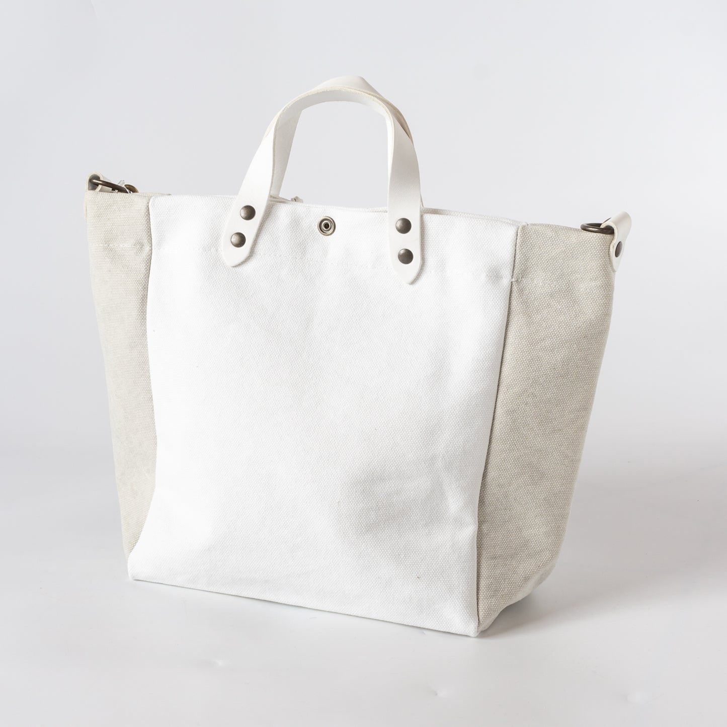 TAMPICO SMALL MINI BEACH BAG XS TRICOLOUR WHITE LEATHER HANDLE