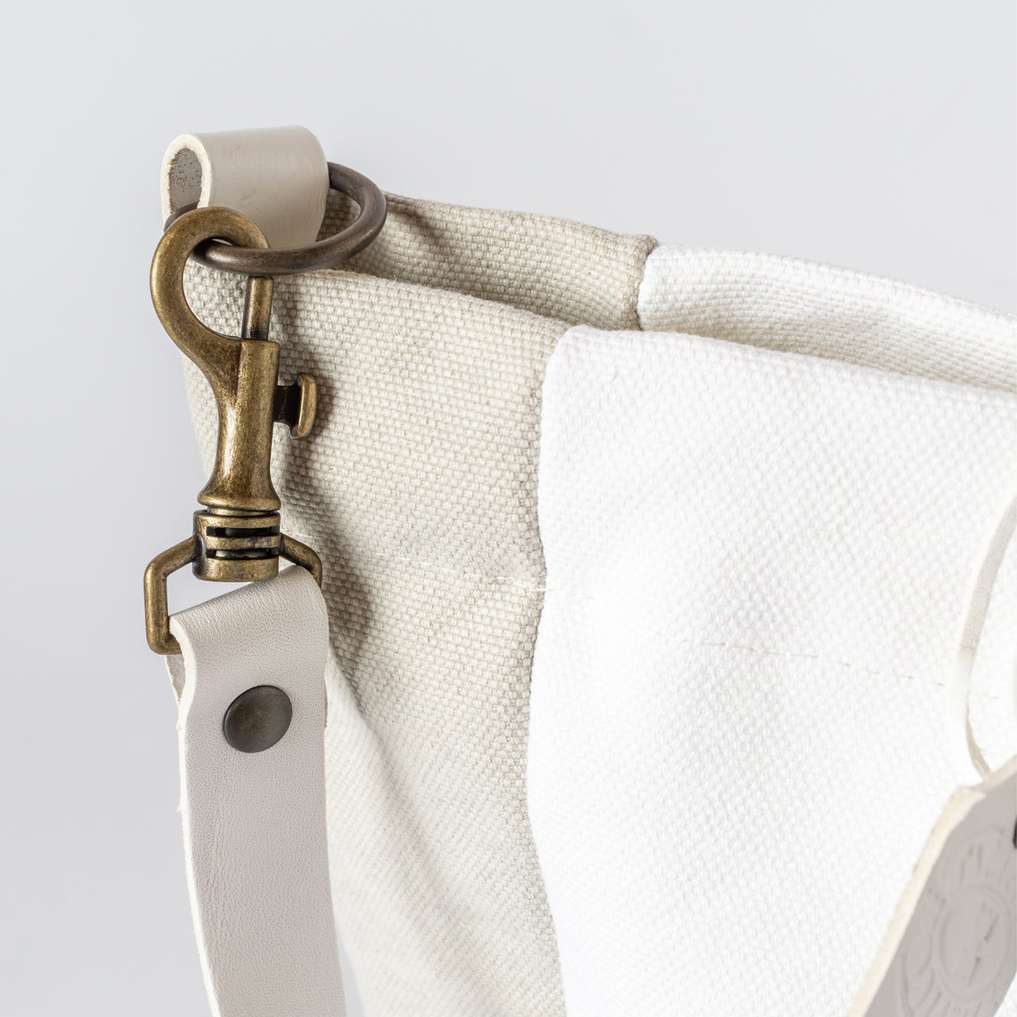 TAMPICO SMALL MINI BEACH BAG XS TRICOLOUR WHITE LEATHER HANDLE