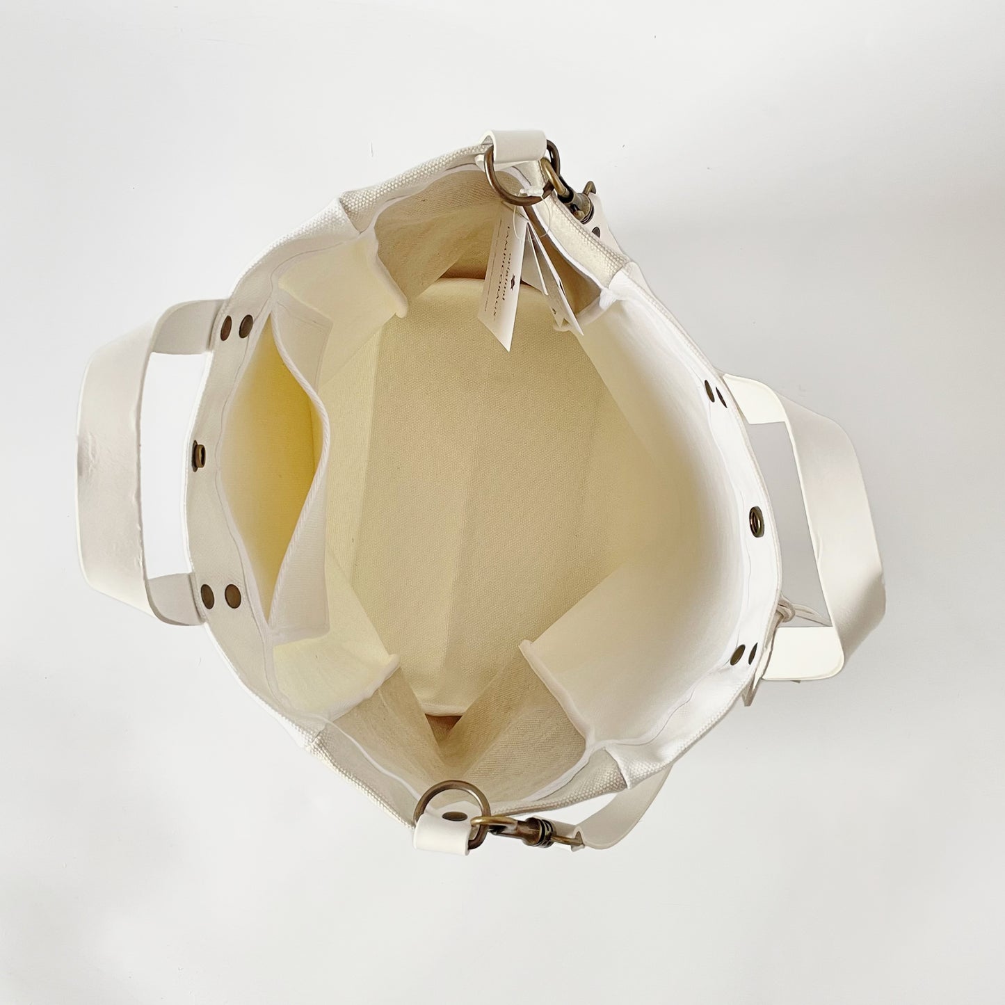 TAMPICO SMALL MINI BEACH BAG XS TRICOLOUR WHITE LEATHER HANDLE