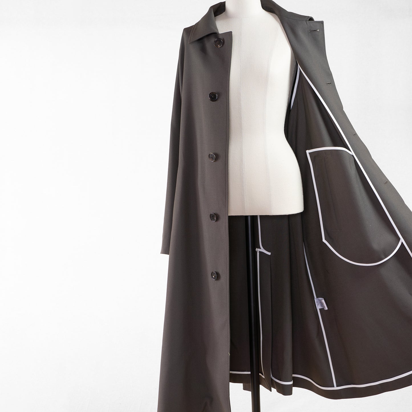 TICCA DRESS SOUTIEN COLLAR COAT