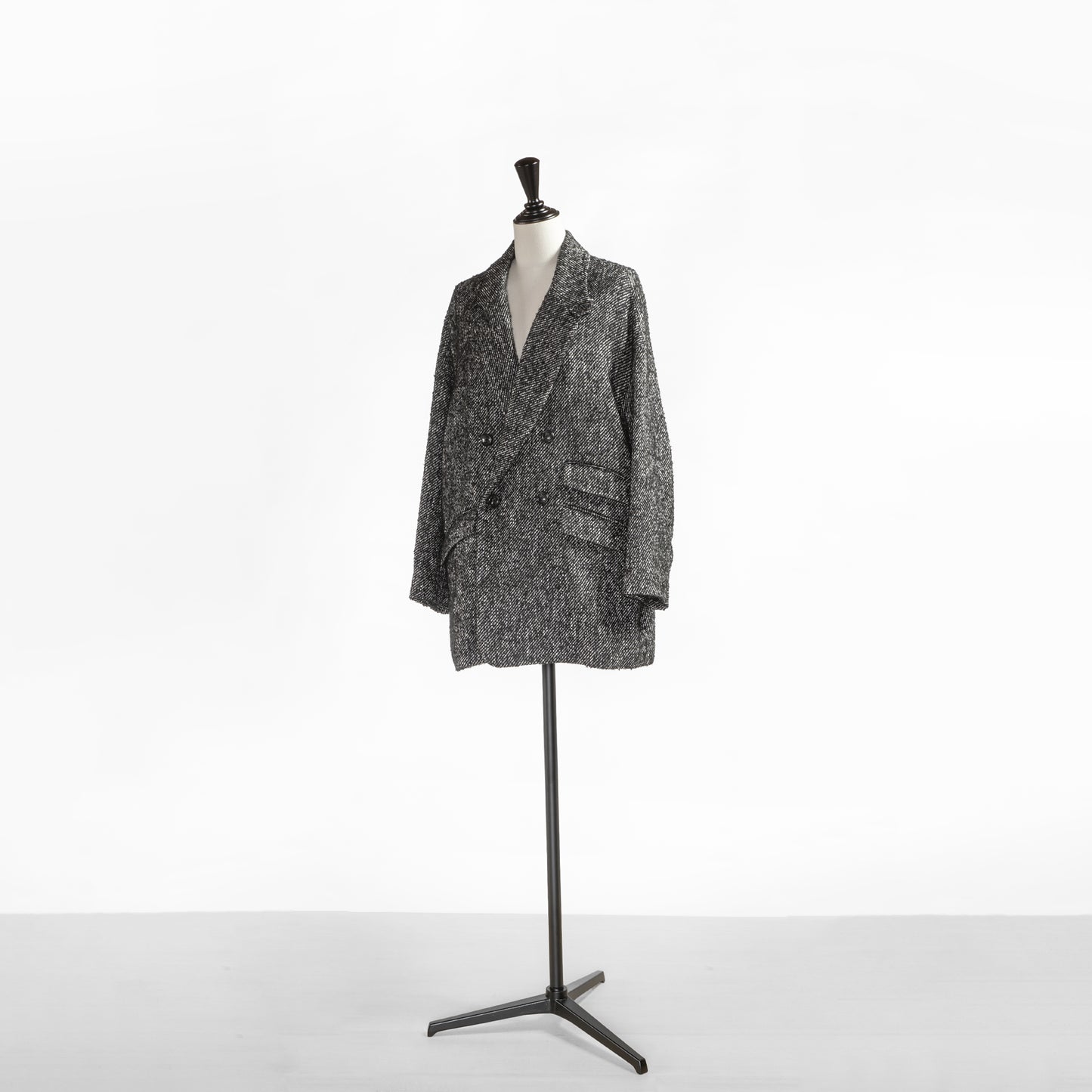 TICCA TWEED DOUBLE JACKET COAT