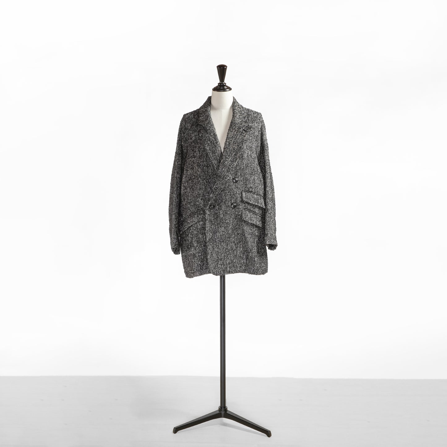 TICCA TWEED DOUBLE JACKET COAT