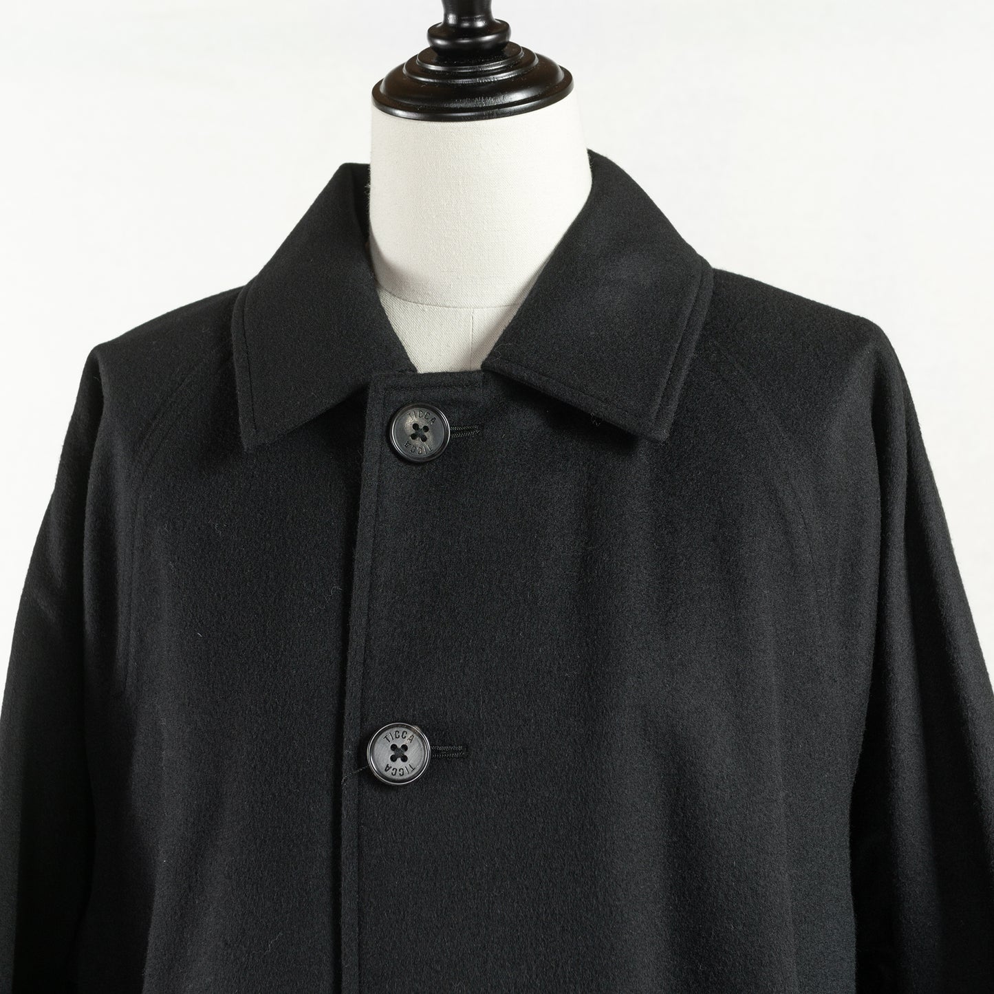 TICCA WOOL REVERSIBLE SOUTIEN COLLAR COAT