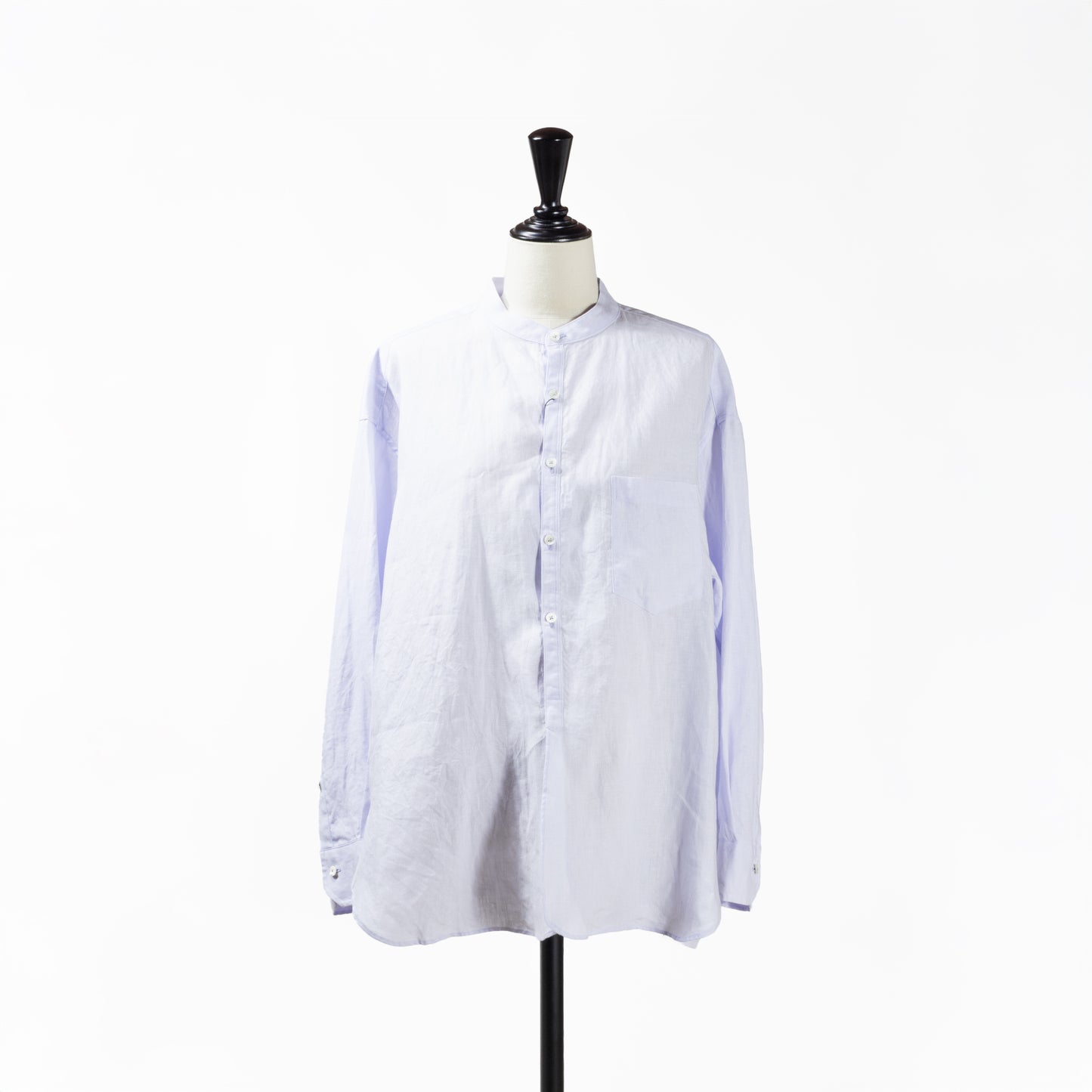 25SS TICCA リネンノーカラーシャツ