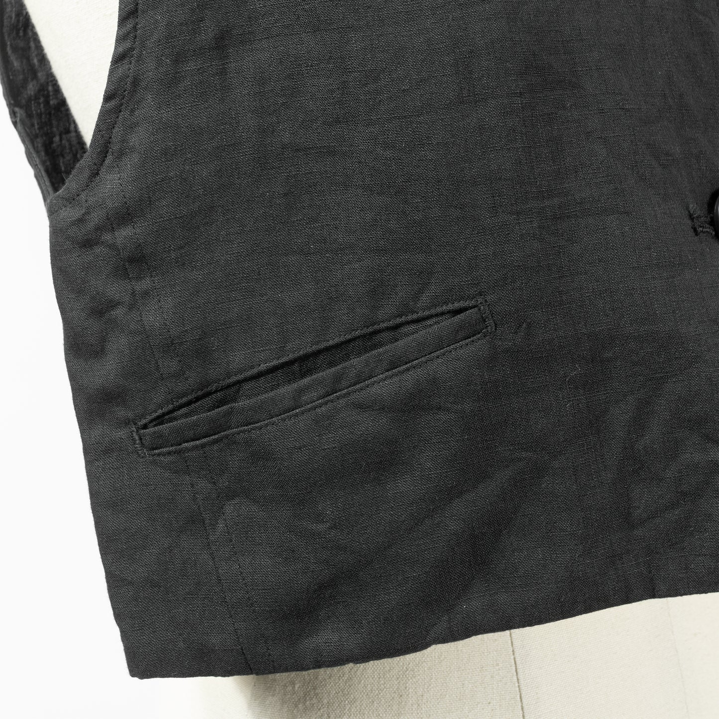 25SS TICCA リネンレースアップベスト