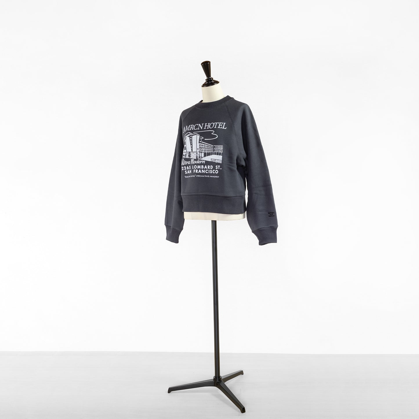 AMERICANA CROPPED VOLUME SLEEVE SWEAT