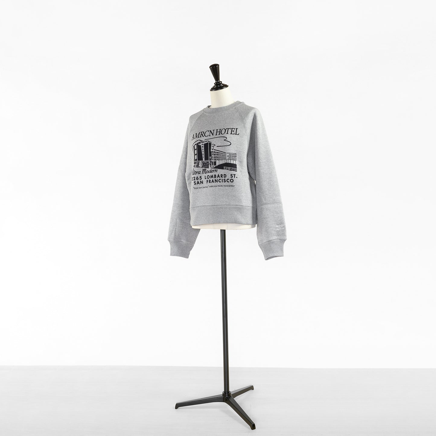AMERICANA CROPPED VOLUME SLEEVE SWEAT