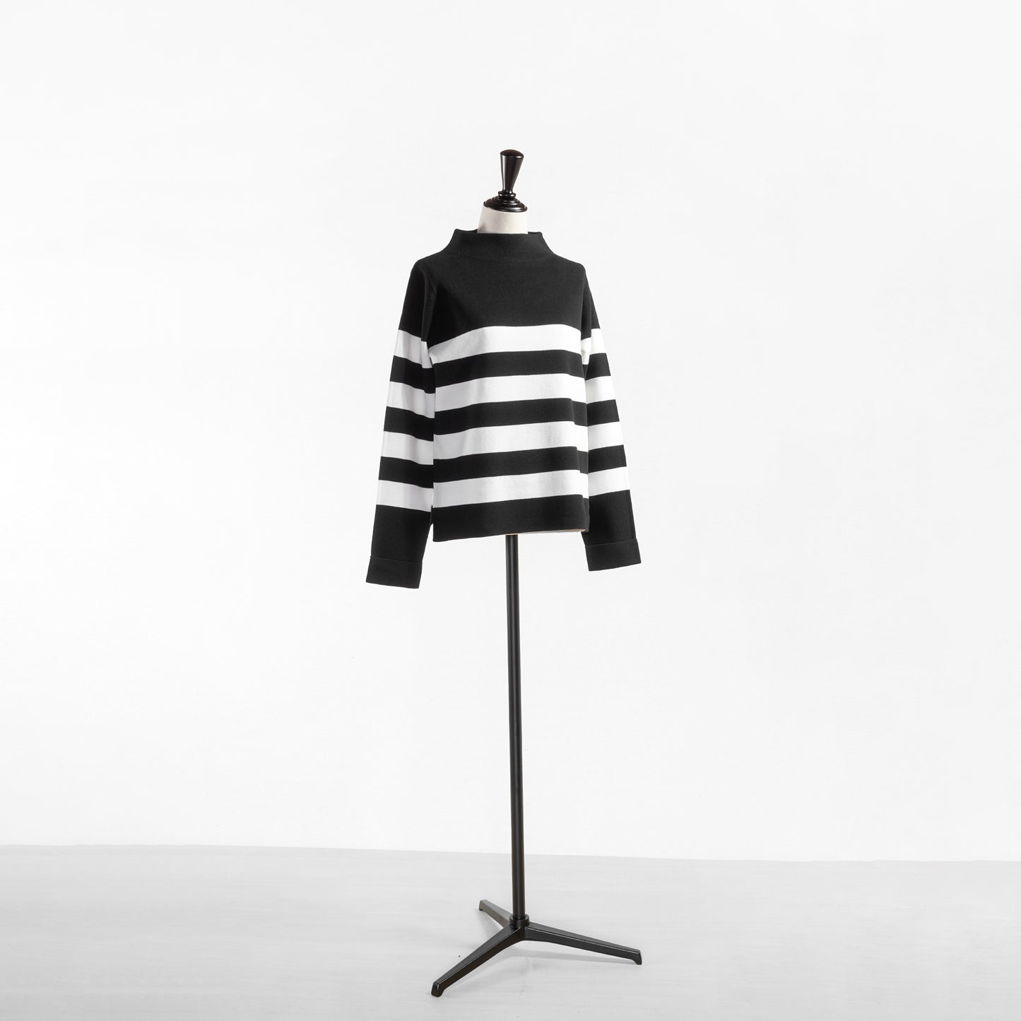 PASSIONE BOTTLE NECK BORDER KNIT