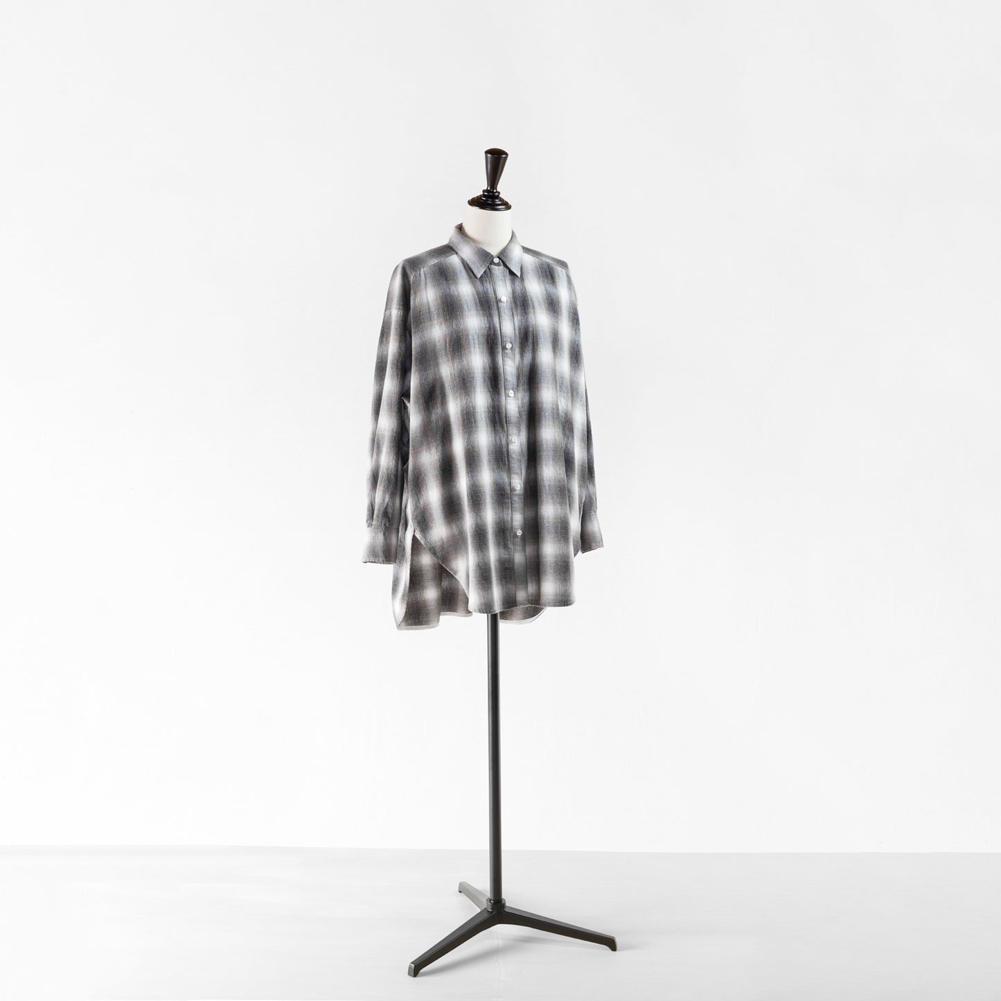 PASSIONE CHECK WIDE FLANNEL SHIRT