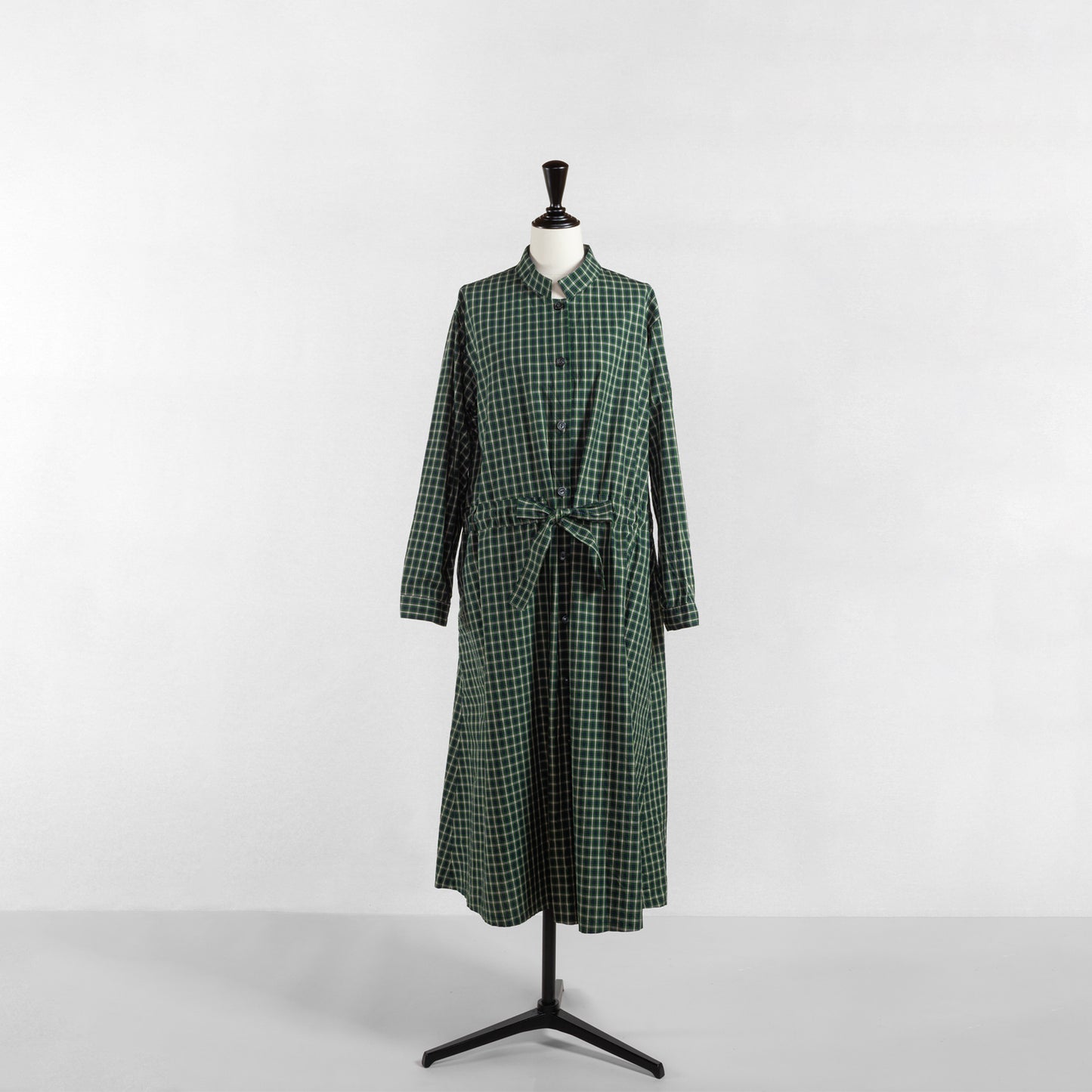 SARAHWEAR <GOWN DRESS>COTTON POPLIN CHECK