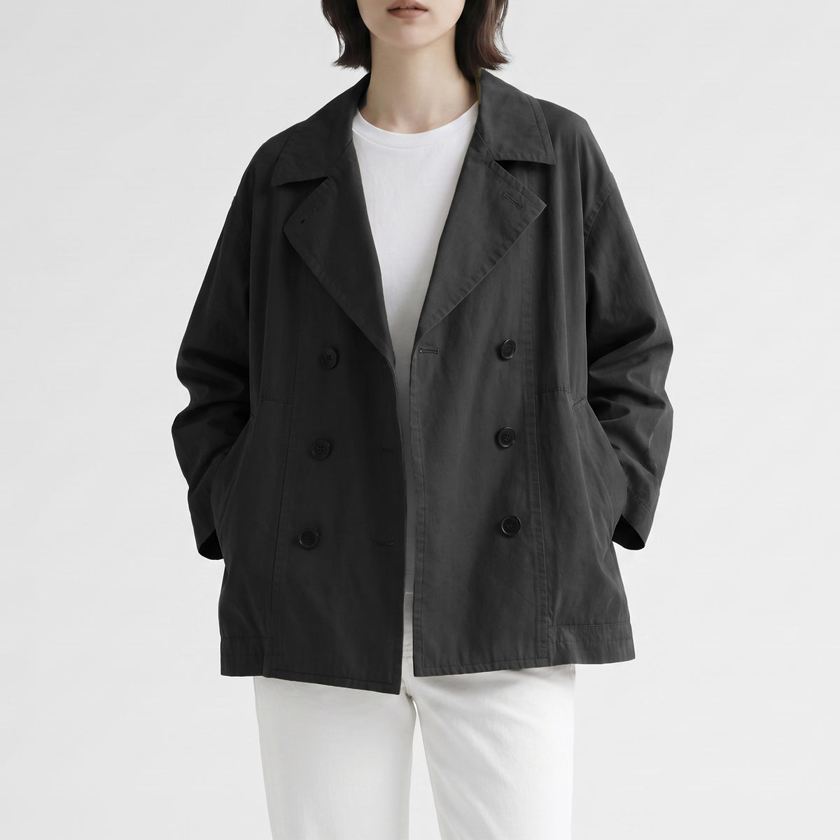 26AW SARAHWEAR ハイデンシティツイル ダブルブレストジャケット C60276