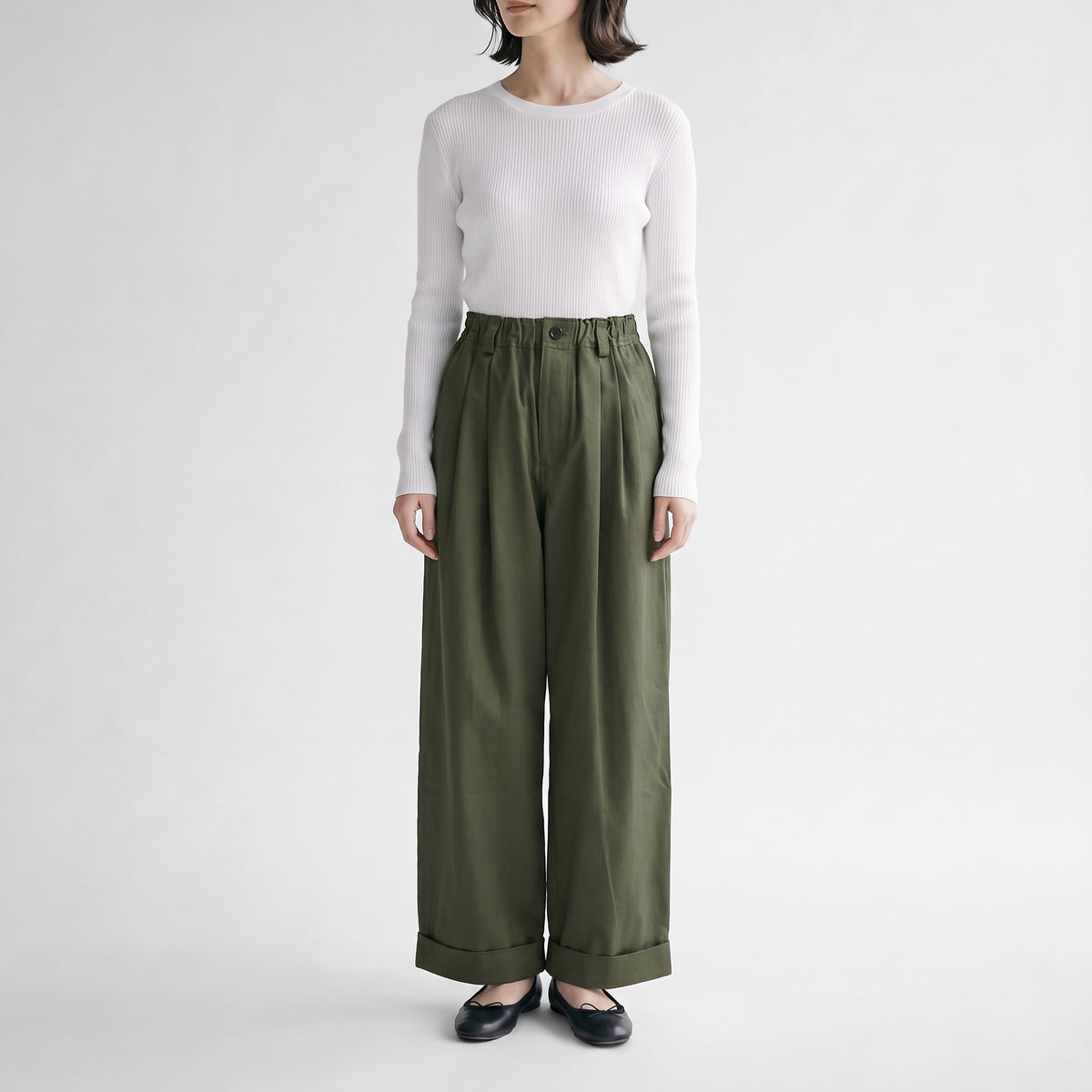 26AW SACRA ハイカウント チノパンツ 126613111