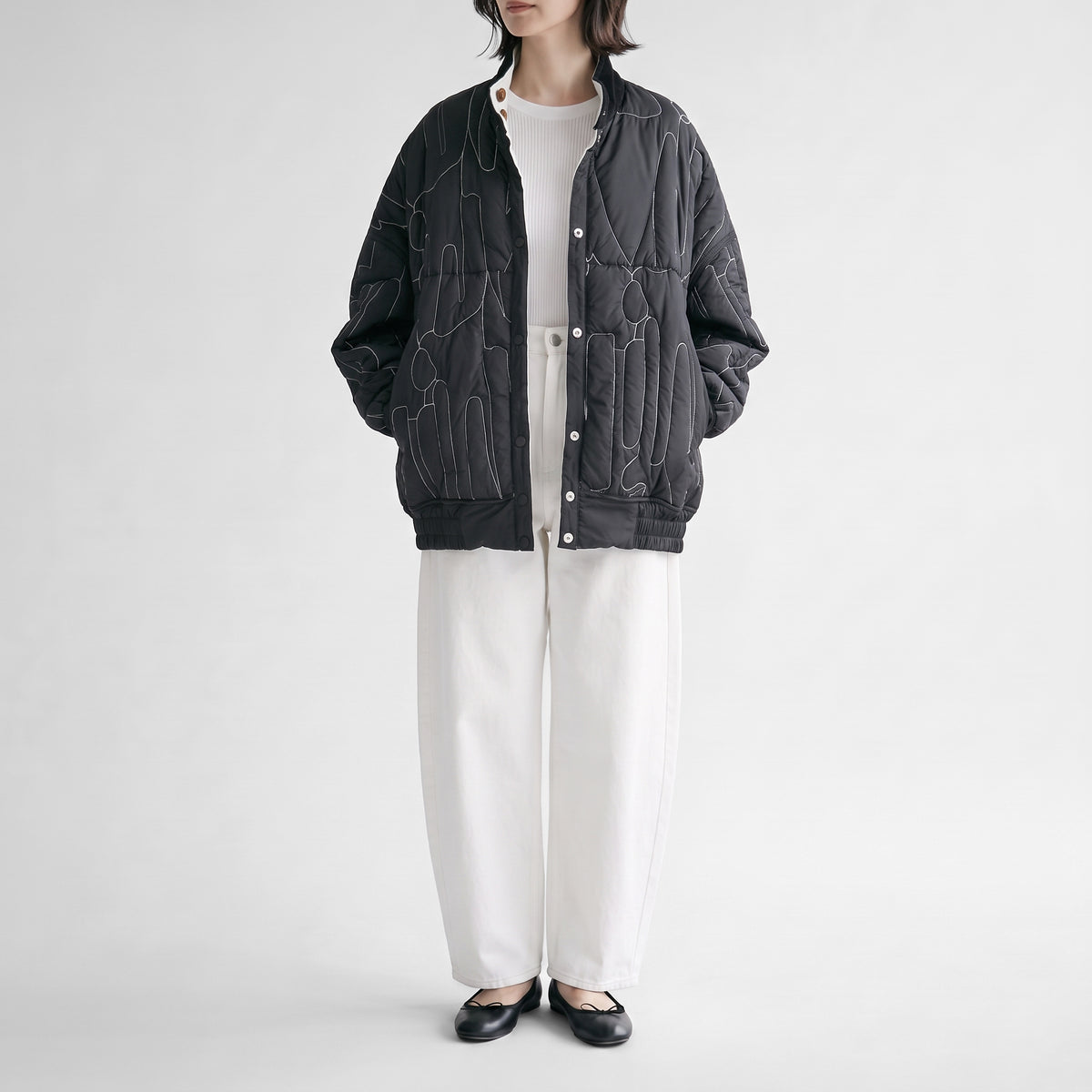 26AW manipuri キルティングブルゾン 0163410101