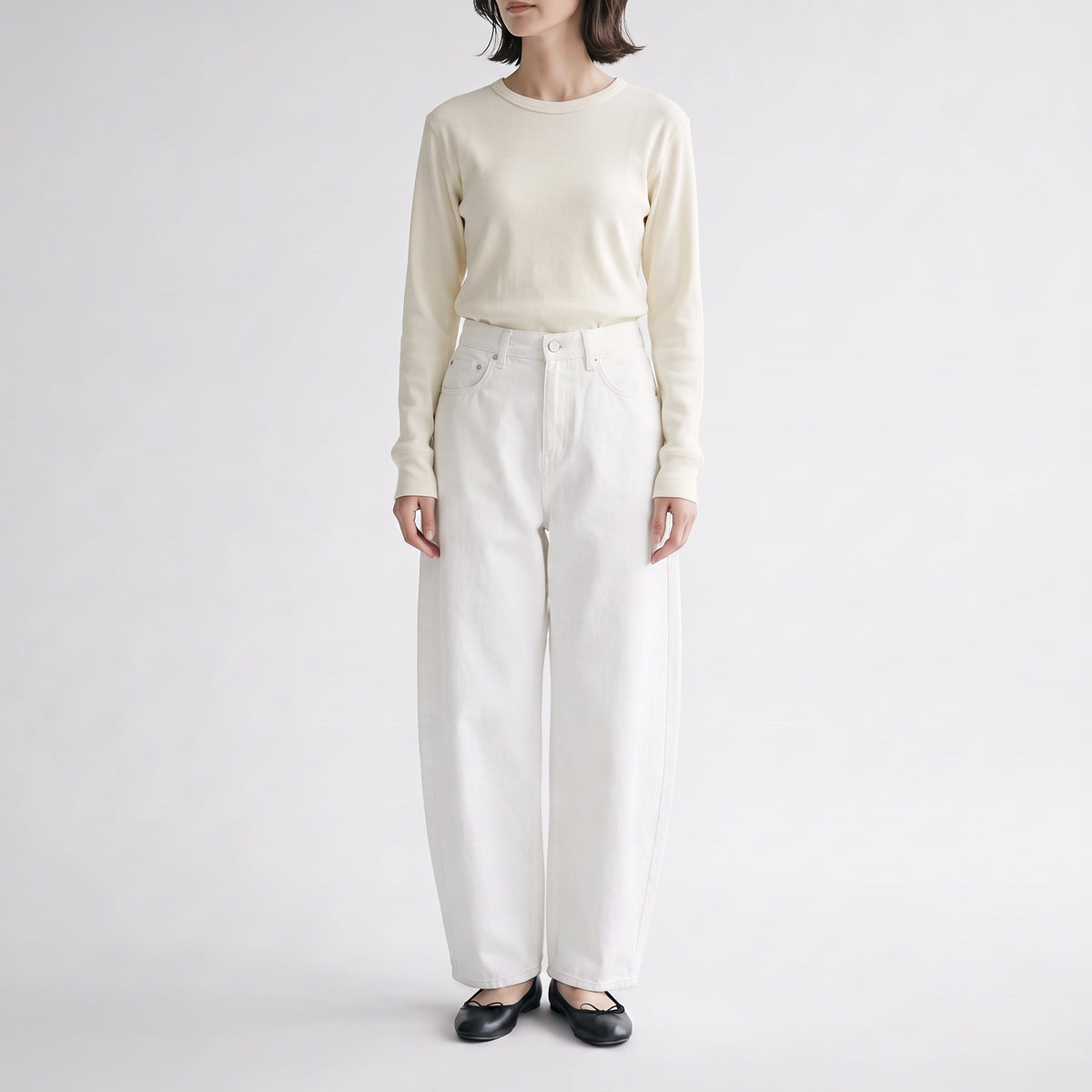 26AW SACRA コットンウール リブトップス 126542091
