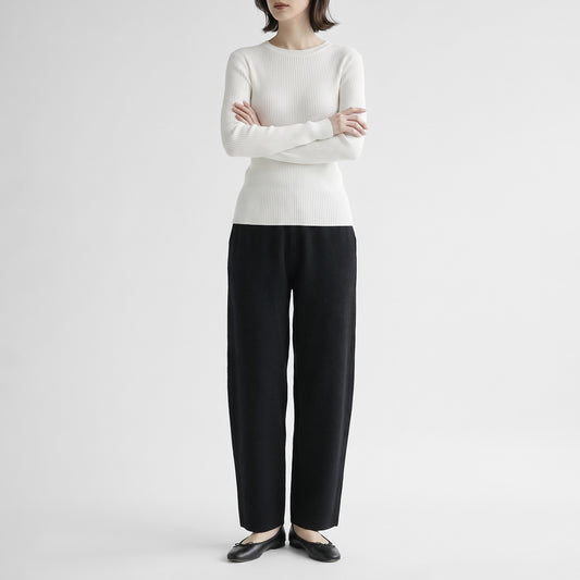 26AW TICCA ミラノリブ ワイドパンツ TBFA-302