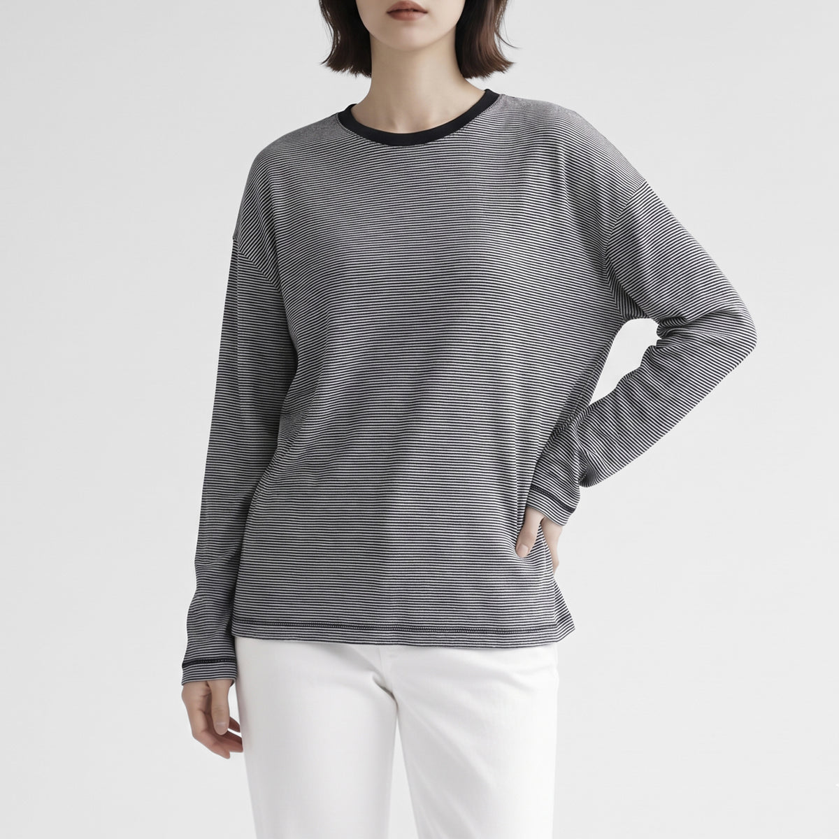 26AW TICCA ウォッシャブルウールロングTシャツ TBFA-252