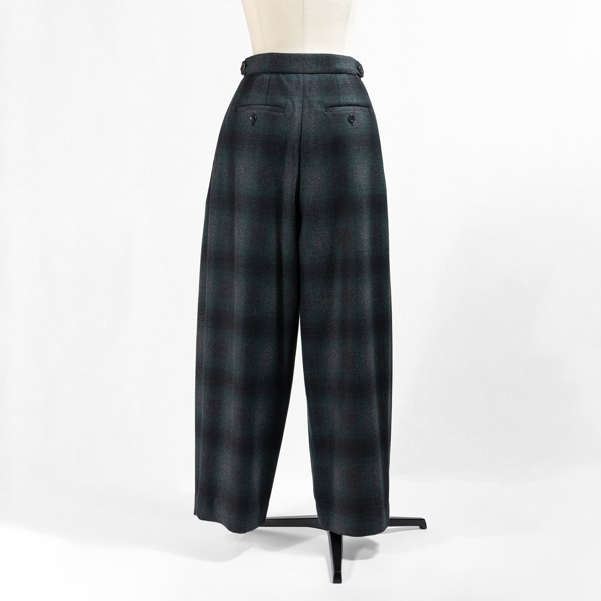 26AW SACRA プレミアム オンブレチェック パンツ 126504114