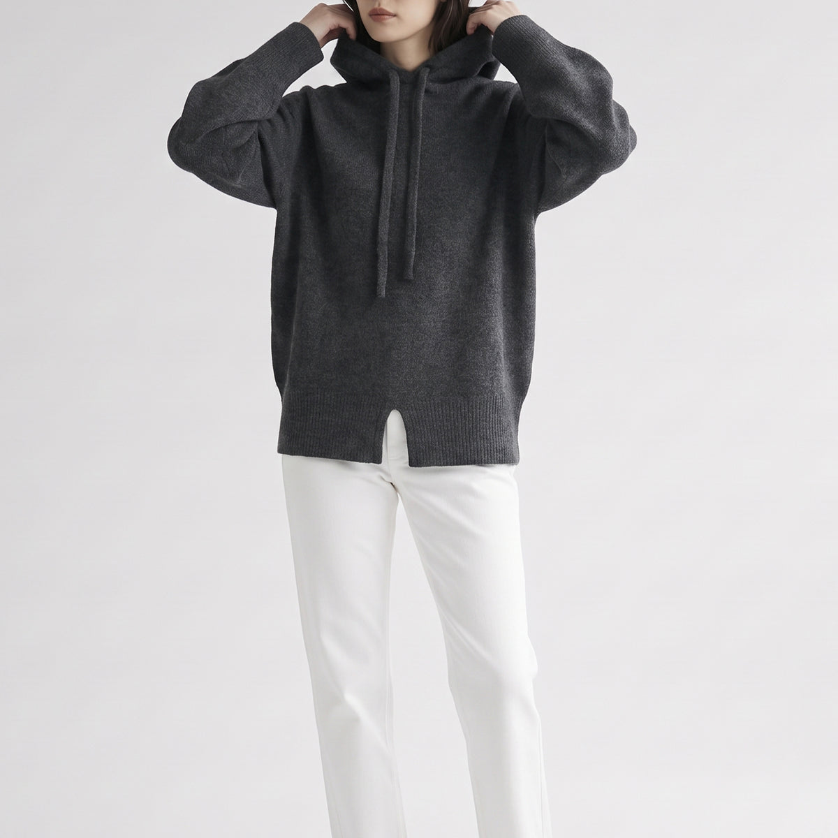 26AW enrica ラクーンブレンド ニットフーディー KNIT294