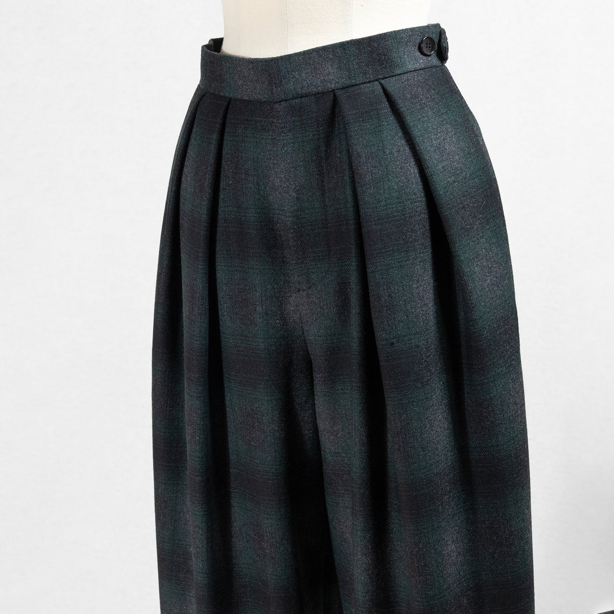 26AW SACRA プレミアム オンブレチェック パンツ 126504114