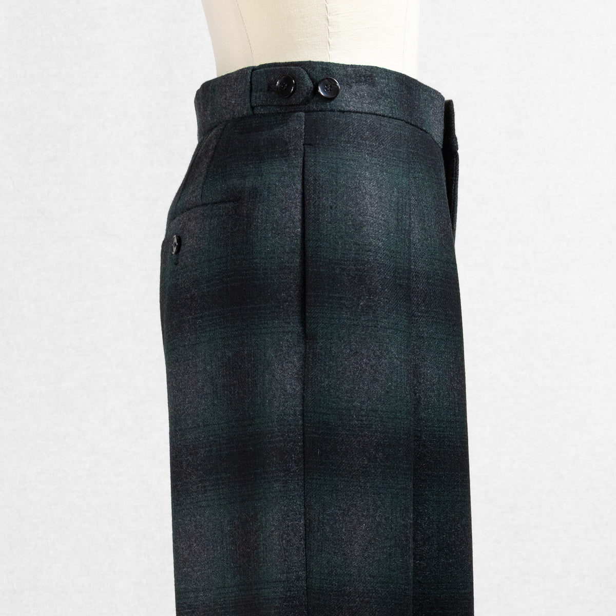 26AW SACRA プレミアム オンブレチェック パンツ 126504114