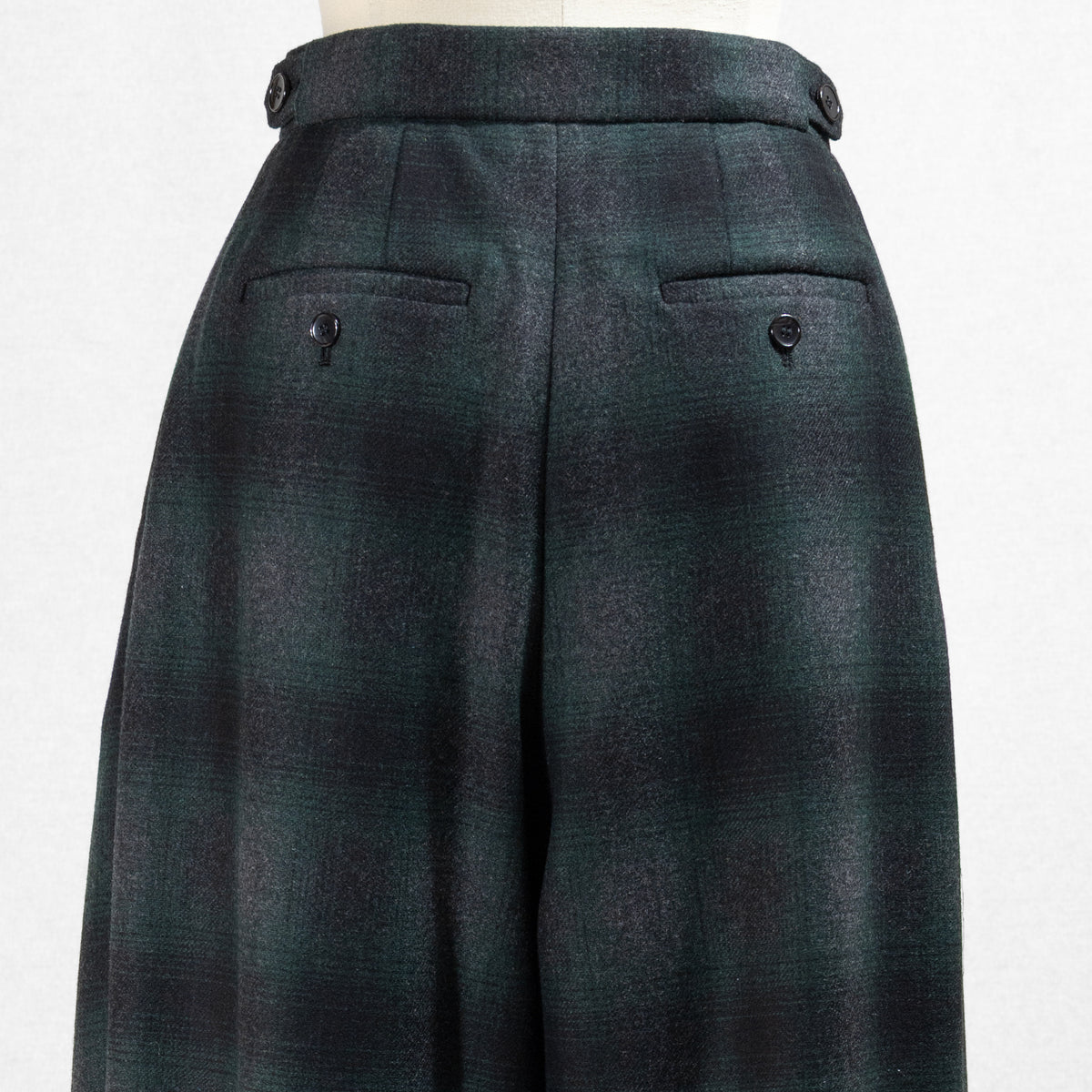 26AW SACRA プレミアム オンブレチェック パンツ 126504114