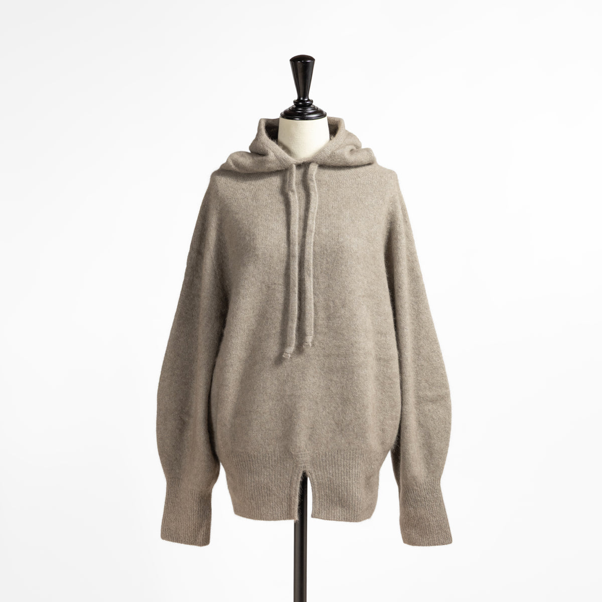 26AW enrica ラクーンブレンド ニットフーディー KNIT294