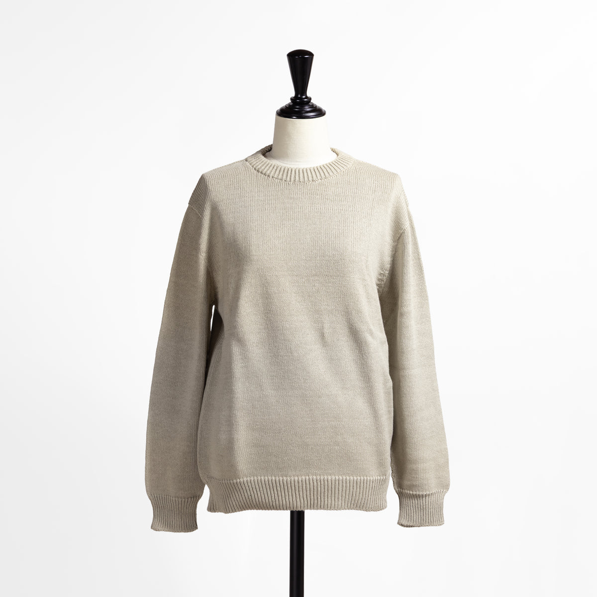 JAMES CHARLOTTE コットンクルーネックニット