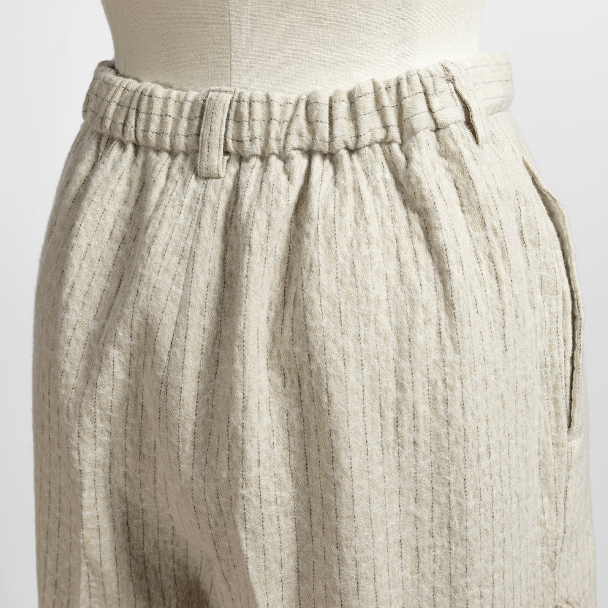 26AW enrica ピンストライプトラウザーズ PANTS163