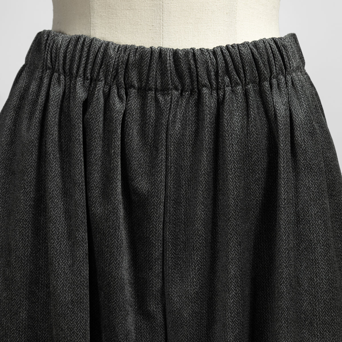 26AW mizuiro ind  ベロアプリントドローストリングパンツ 3-260097
